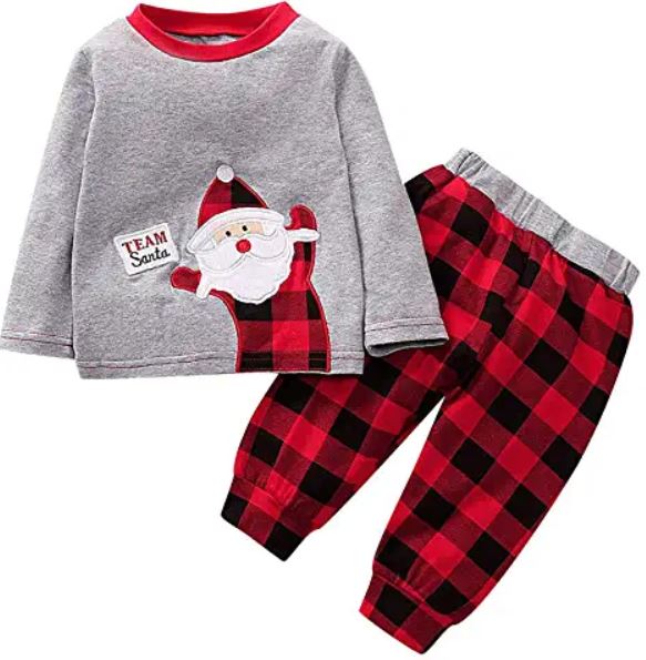 pyjama 2 pièces Team Santa pour les fêtes